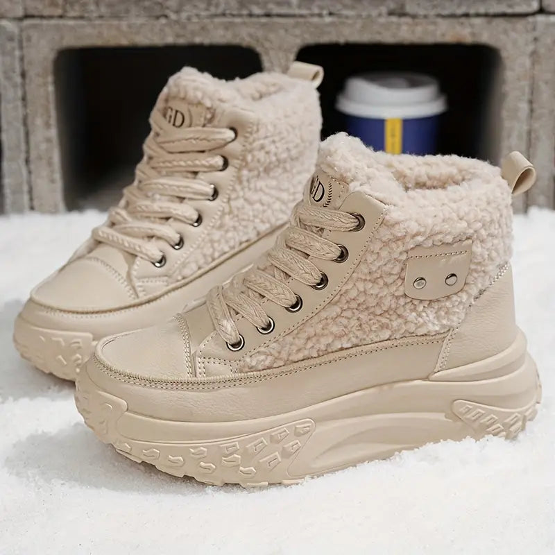 W&W Mode – Wasserdichte Plüsch-Stiefeletten