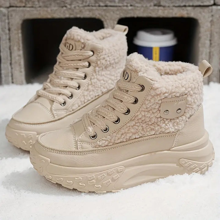 W&W Mode – Wasserdichte Plüsch-Stiefeletten