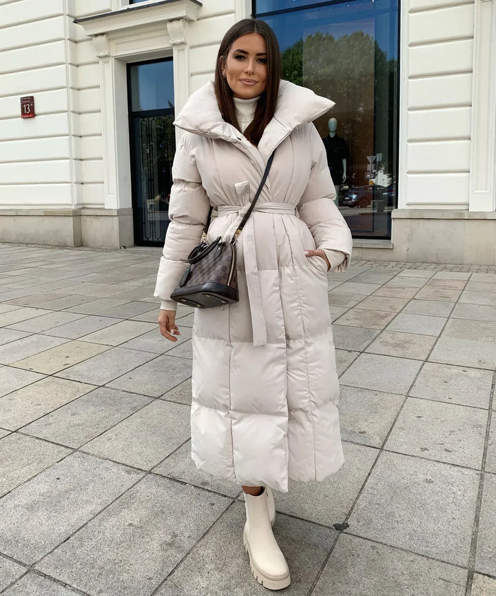 Damen Wintermantel mit Gürtel