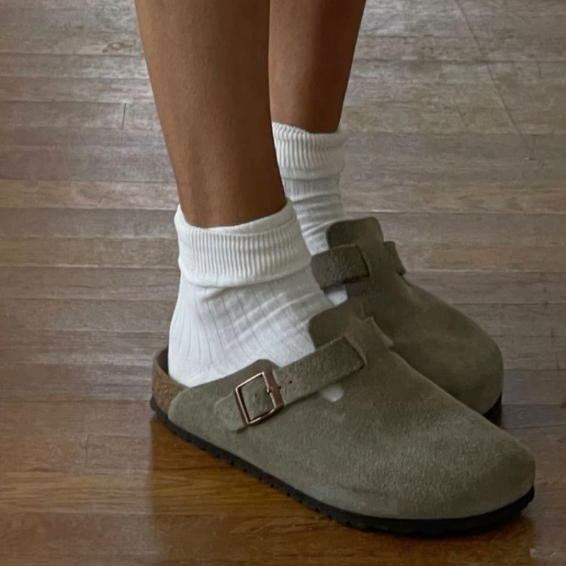 W&W Mode | Unisex Leder Boston Sandalen: Stil und Qualität in einem