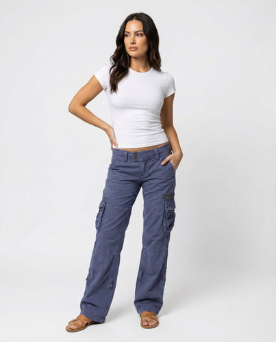 W&W Mode - Elegante Cargohose für Damen Moderner Schnitt