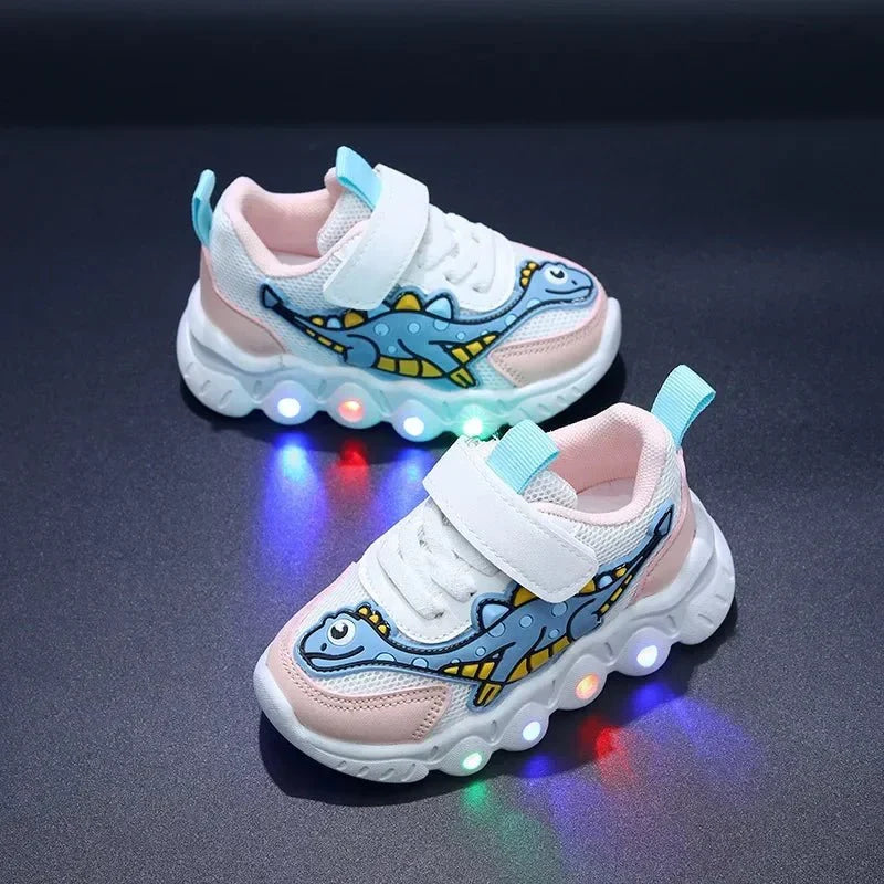 W&W Mode | Leuchtende Dino Sneaker