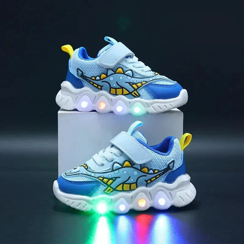 W&W Mode | Leuchtende Dino Sneaker