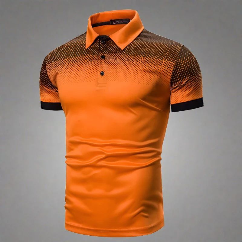 W&W Mode | Gradient Herrenpoloshirt Stilvoll Sommer