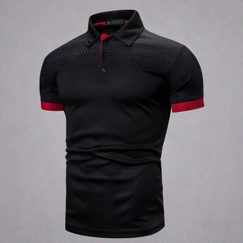 W&W Mode | Gradient Herrenpoloshirt Stilvoll Sommer