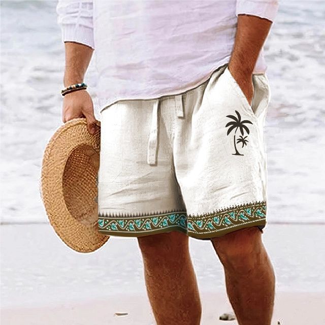 Herren-Strandshorts mit grafischem Design