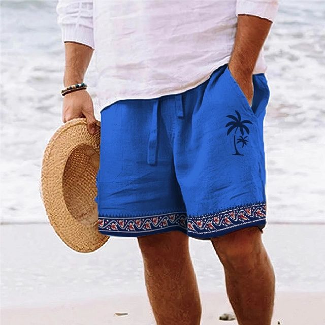 Herren-Strandshorts mit grafischem Design