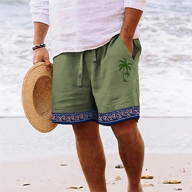 Herren-Strandshorts mit grafischem Design