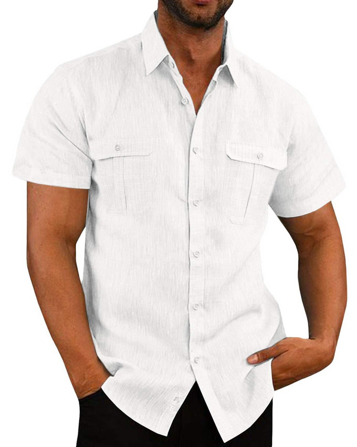 W&W Mode | Herren Kurzarm Hemd Freizeithemd