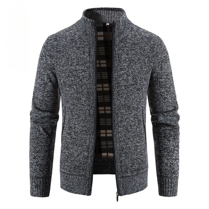 W&W Mode | Herren Strickjacke Mit Reißverschluss Trachten