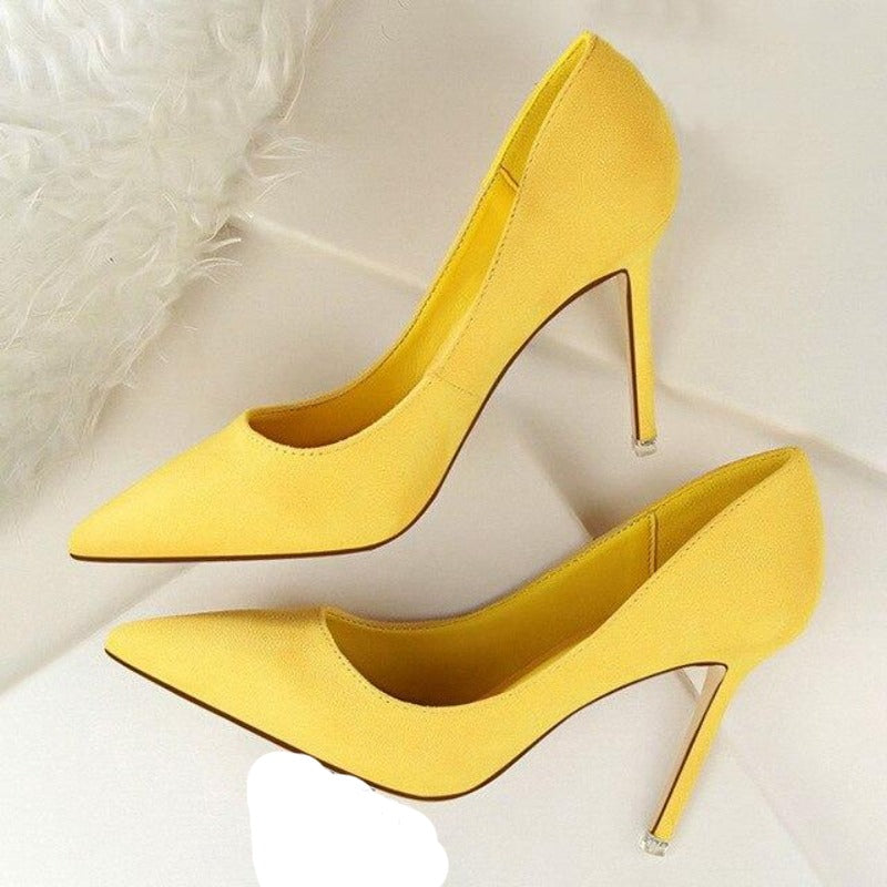 W&W Mode | Wildleder High Heels Pumps