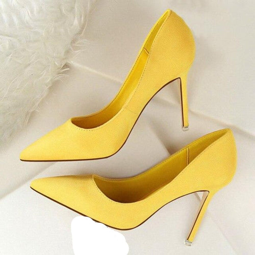 W&W Mode | Wildleder High Heels Pumps