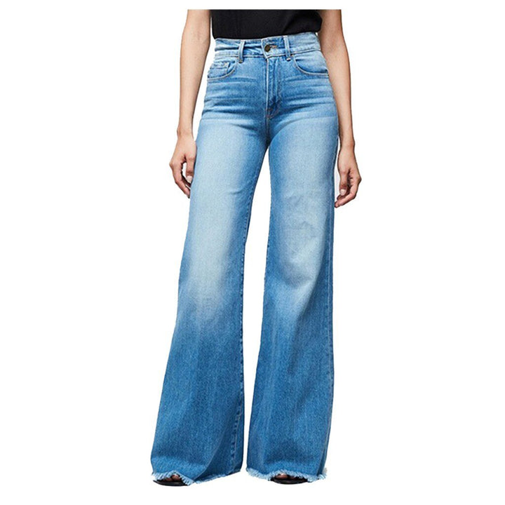 W&W Mode | Hochtaillierte Jeans Mit Weitem Bein