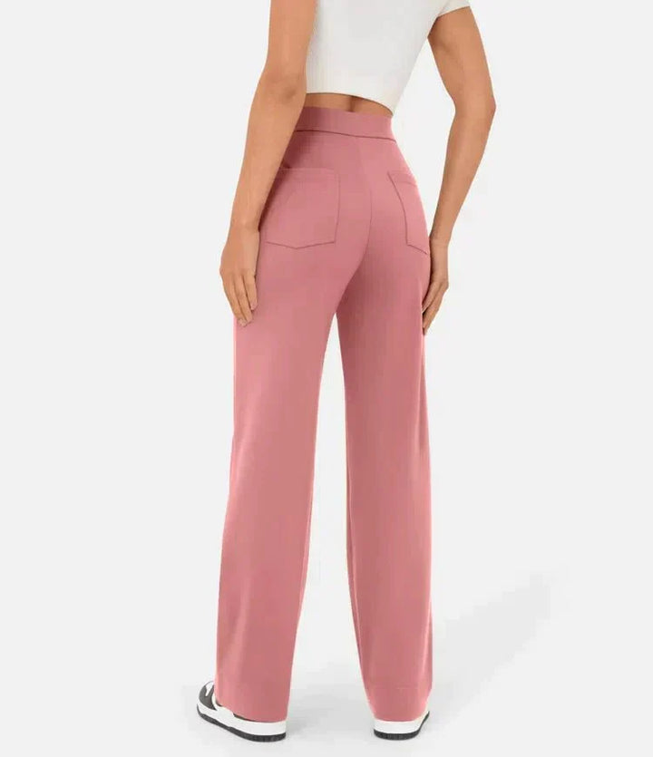 W&W Mode | Damen Elastische Freizeithosen mit hoher Taille