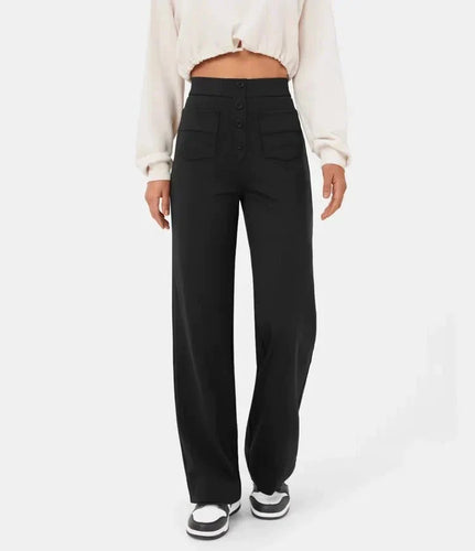 W&W Mode | High-Waisted Elastische Freizeithosen