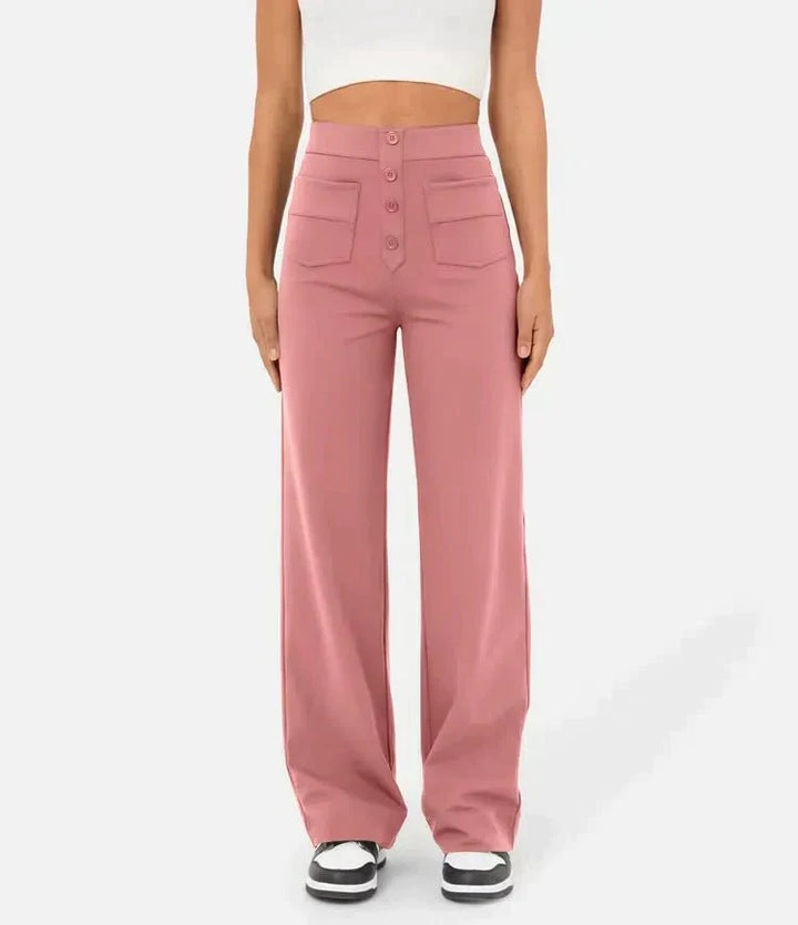 W&W Mode | Damen Elastische Freizeithosen mit hoher Taille