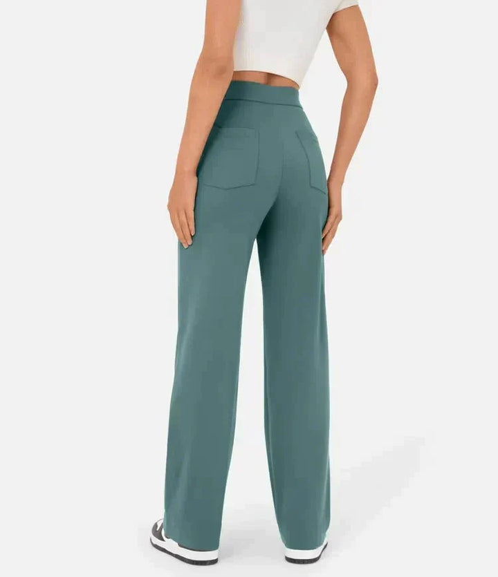 W&W Mode | Damen Elastische Freizeithosen mit hoher Taille