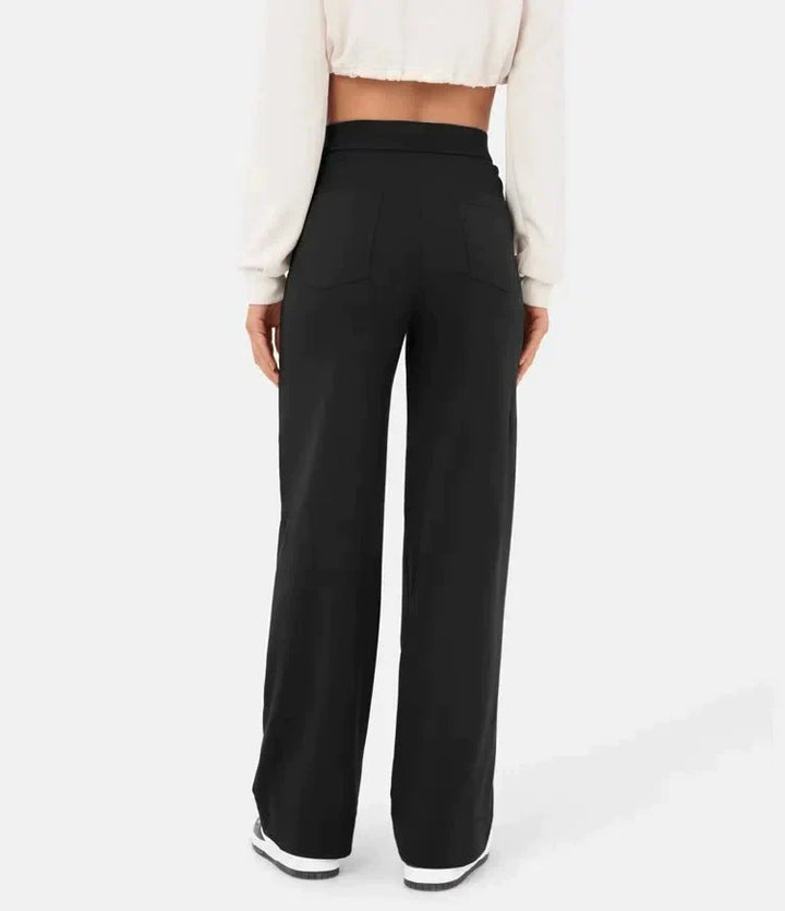 W&W Mode | Damen Elastische Freizeithosen mit hoher Taille