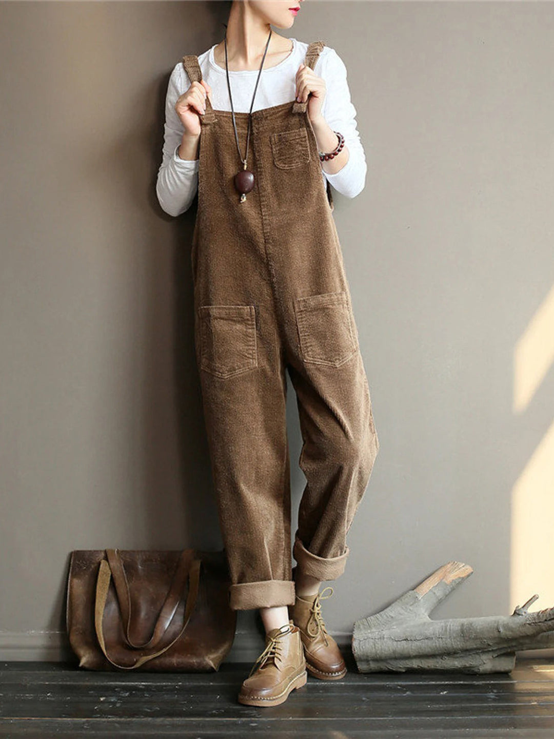 W&W Mode | Samt Jumpsuit mit weiten Beinen | Stilvolles und bequemes Design
