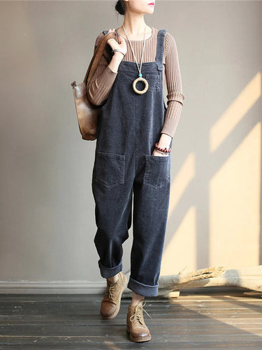 W&W Mode | Samt Jumpsuit mit weiten Beinen | Stilvolles und bequemes Design