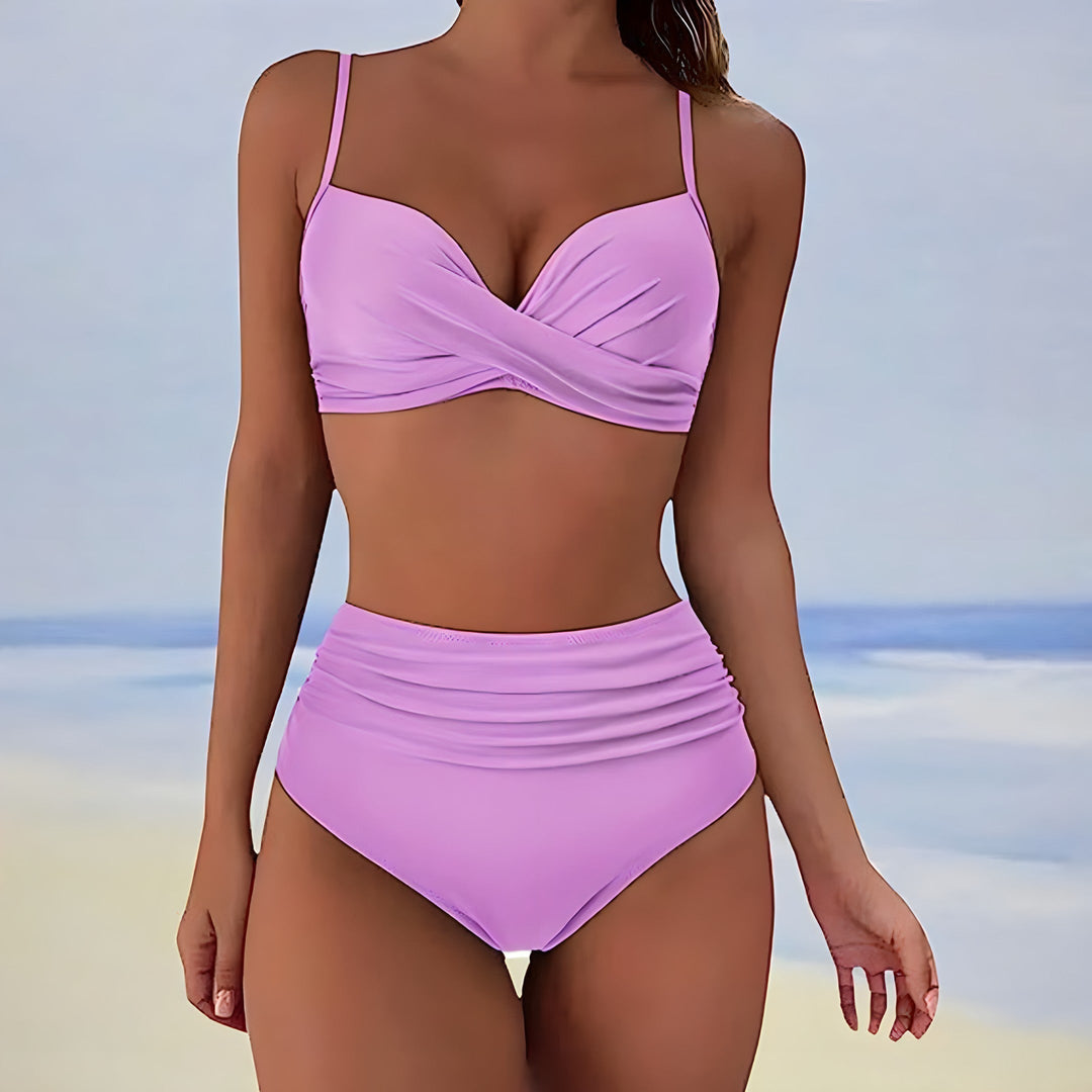 W&W Mode | Bikini mit hoher Taille für Damen, Sommer Bademode
