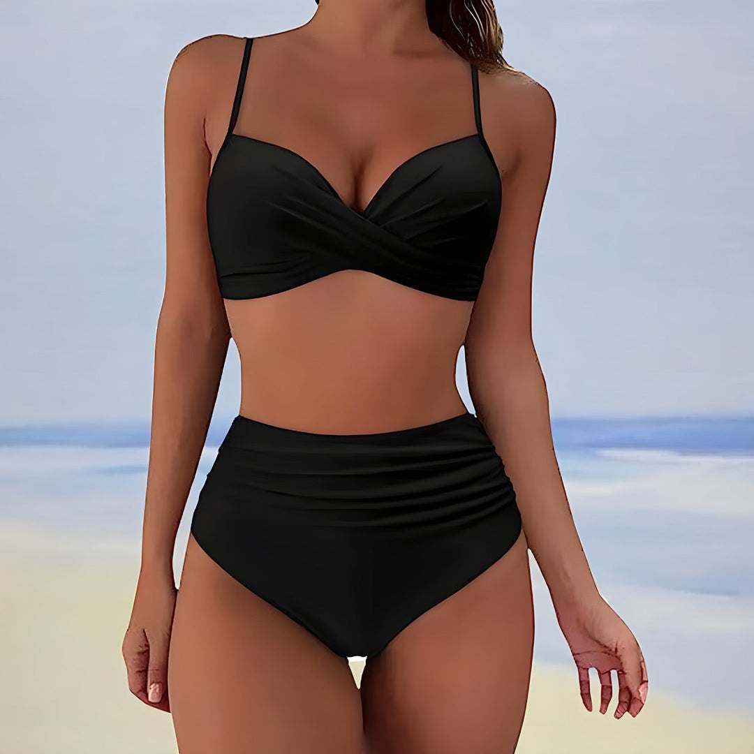W&W Mode | Bikini mit hoher Taille für Damen, Sommer Bademode