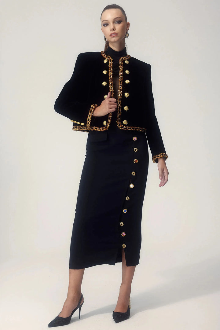 W&W Mode - Elegante Jacke mit Knöpfen