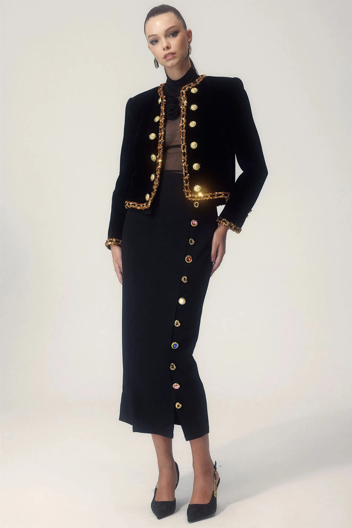 W&W Mode - Elegante Jacke mit Knöpfen