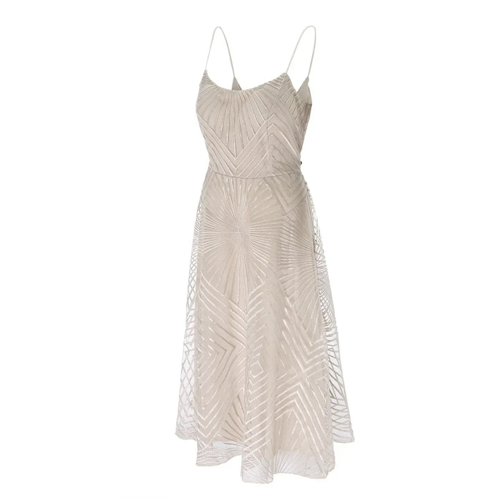 W&W Mode | Damen Besticktes Luxuskleid