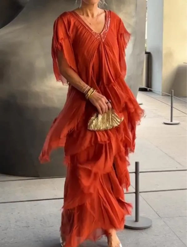 W&W Mode | Elegantes Langes Kleid für Festliche Anlässe