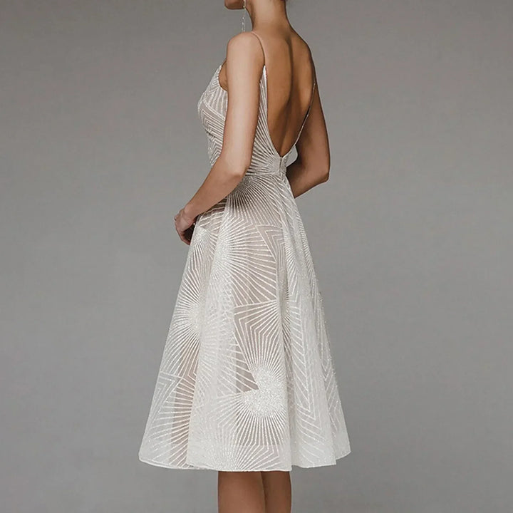 W&W Mode | Damen Besticktes Luxuskleid