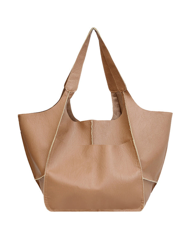 W&W Mode | Einfach Große Tasche Weiches Leder Große Kapazität Ein Schulter Tragbare Tote Tasche