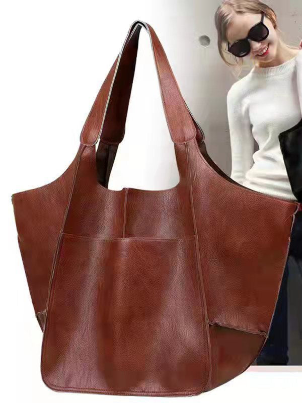 W&W Mode | Einfach Große Tasche Weiches Leder Große Kapazität Ein Schulter Tragbare Tote Tasche