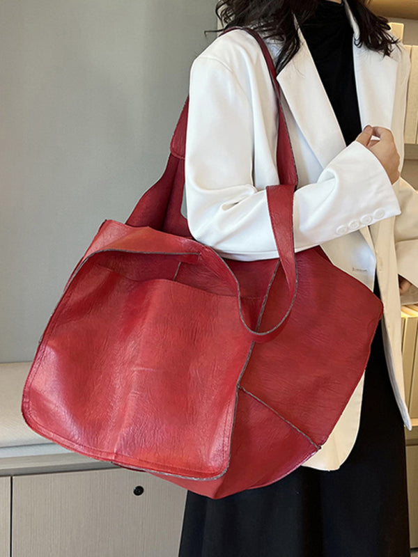 W&W Mode | Einfach Große Tasche Weiches Leder Große Kapazität Ein Schulter Tragbare Tote Tasche