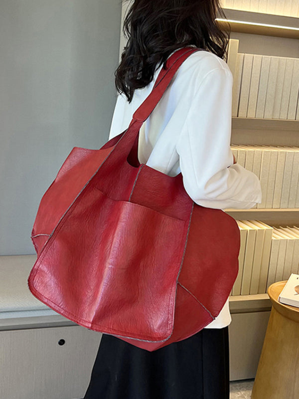 W&W Mode | Einfach Große Tasche Weiches Leder Große Kapazität Ein Schulter Tragbare Tote Tasche