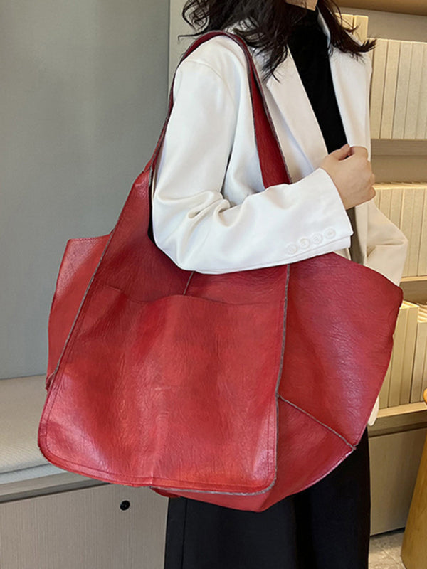W&W Mode | Einfach Große Tasche Weiches Leder Große Kapazität Ein Schulter Tragbare Tote Tasche