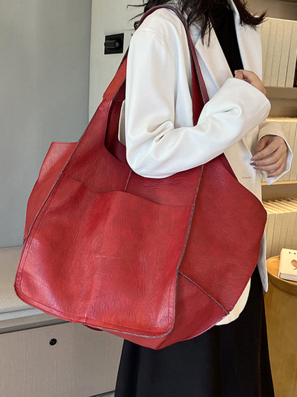 W&W Mode | Einfach Große Tasche Weiches Leder Große Kapazität Ein Schulter Tragbare Tote Tasche