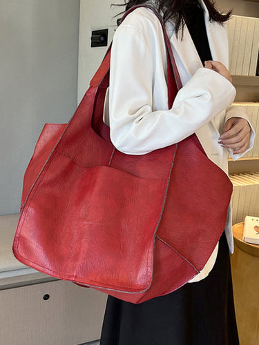 W&W Mode | Einfach Große Tasche Weiches Leder Große Kapazität Ein Schulter Tragbare Tote Tasche