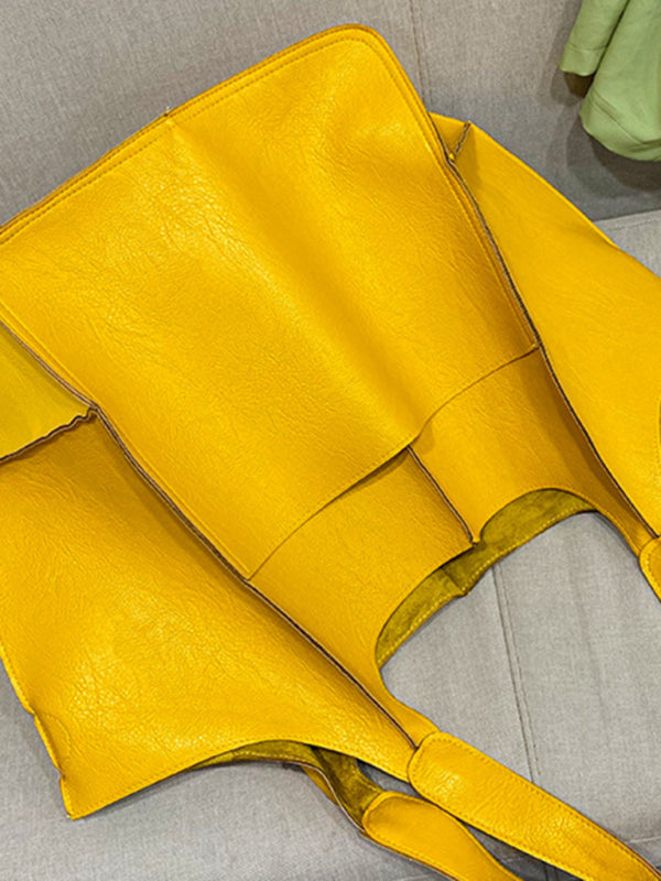 W&W Mode | Einfach Große Tasche Weiches Leder Große Kapazität Ein Schulter Tragbare Tote Tasche