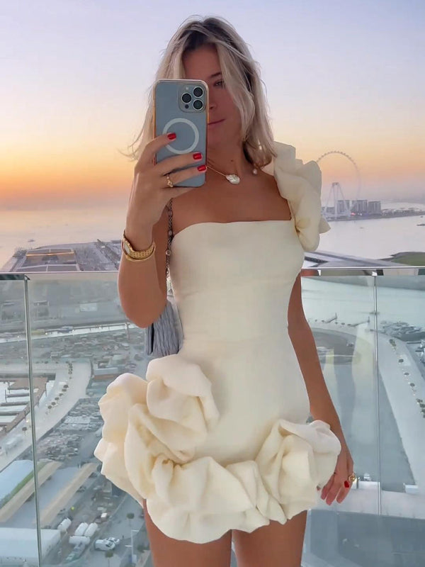 W&W Mode |  Ein-Schulter-Minikleid