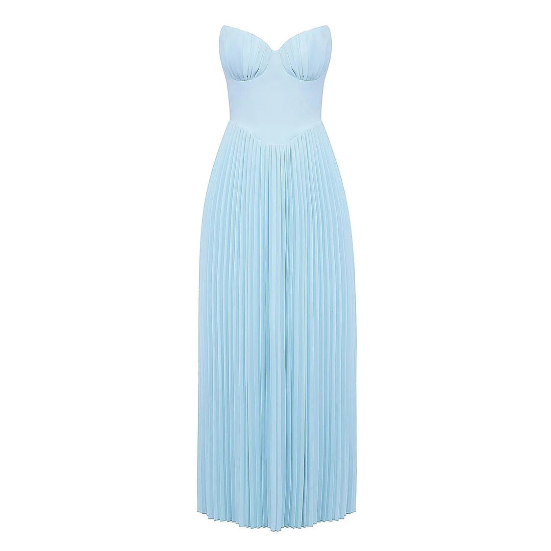 W&W Mode | Luxuriöses Schulterfreies Maxikleid