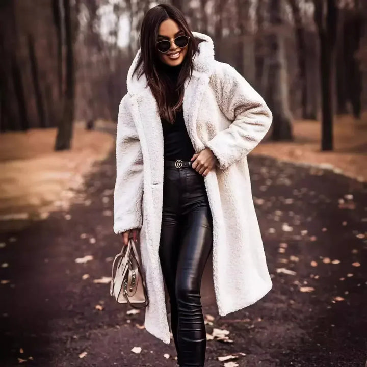 W&W Mode | Plüsch Herbstmantel für Damen