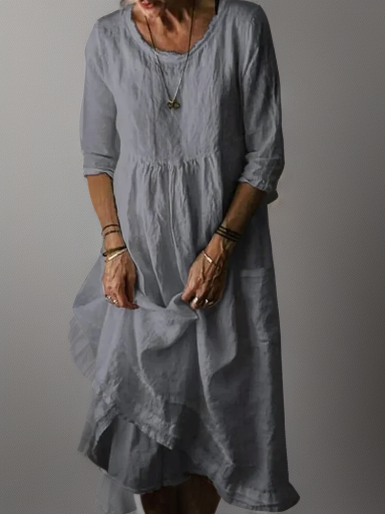 W&W Mode | Damen Leinen Kleid