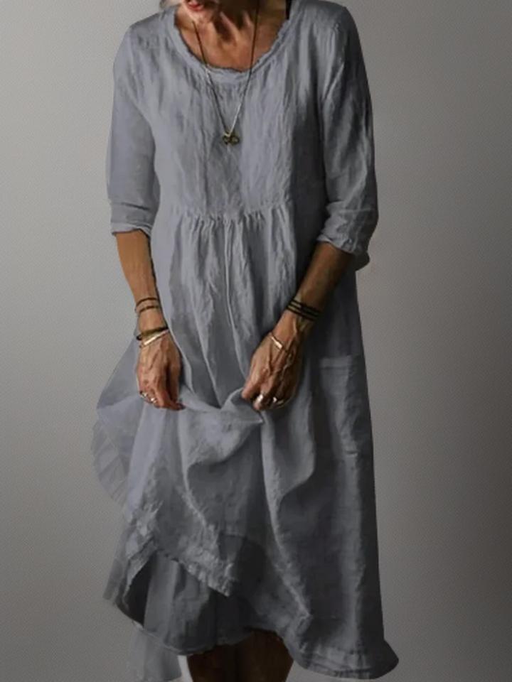 W&W Mode | Damen Leinen Kleid