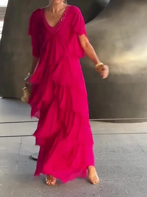 W&W Mode | Elegantes Langes Kleid für Festliche Anlässe