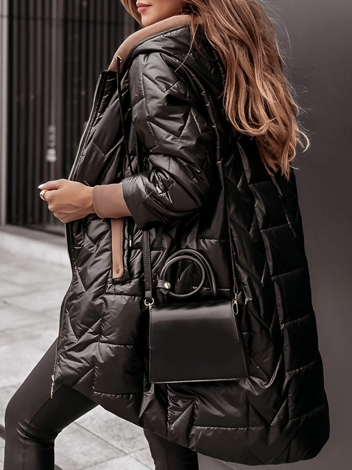 W&W Mode | Damen Puffermantel mit Kapuze