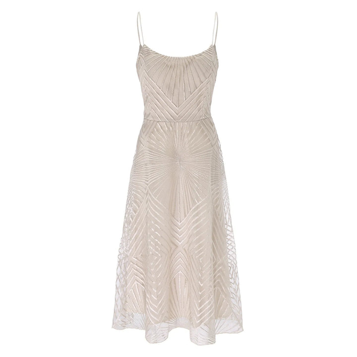 W&W Mode | Damen Besticktes Luxuskleid