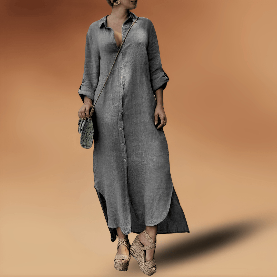 W&W Mode | Elegante Leinenkleid