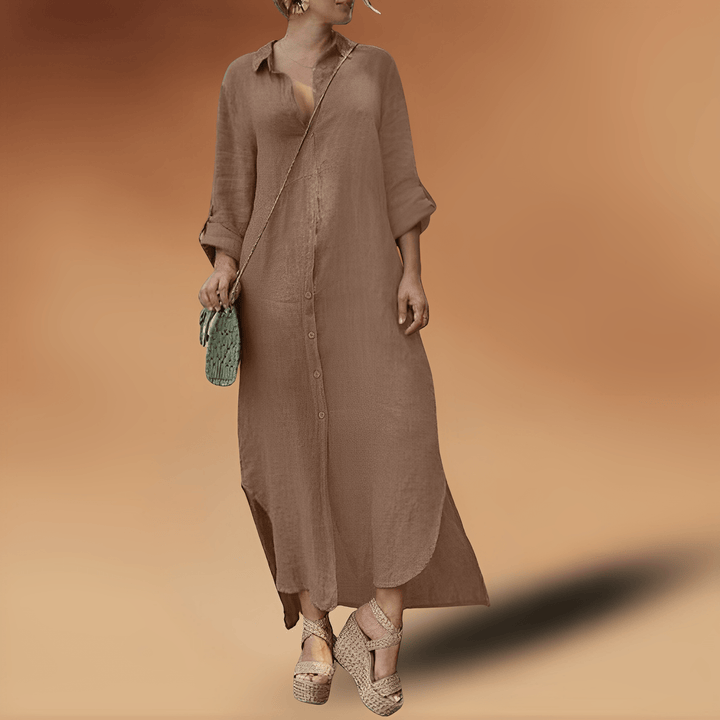 W&W Mode | Elegante Leinenkleid
