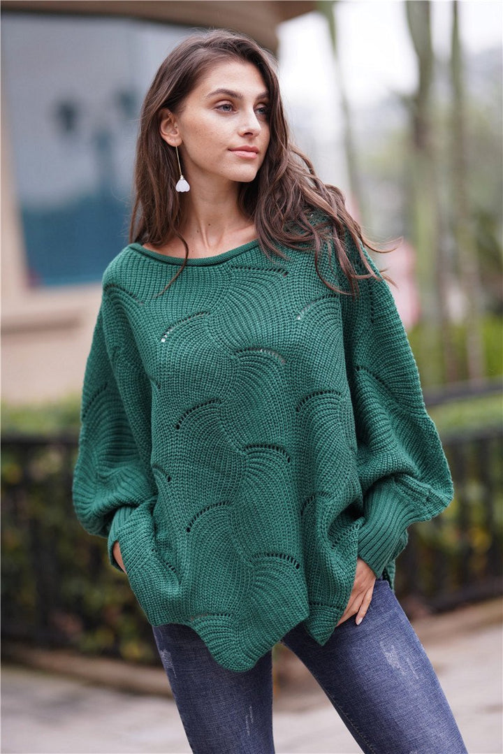 W&W Mode Es wird alles gut Strickpullover - Grün